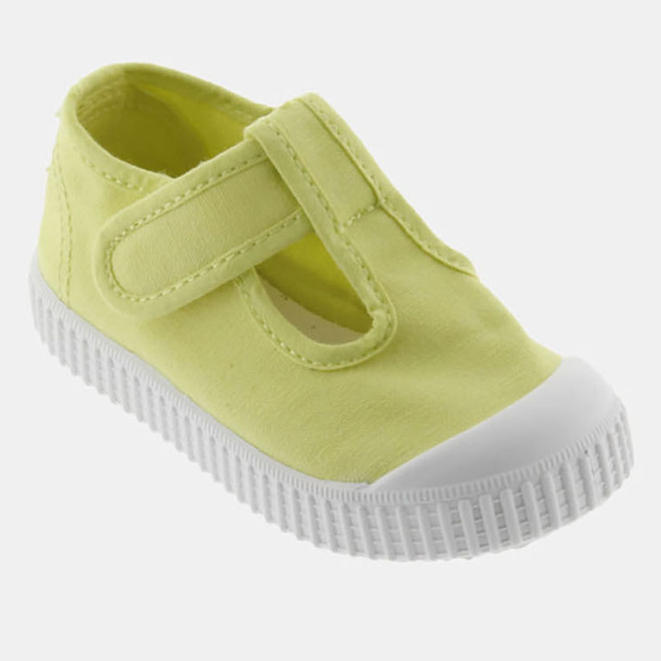 Victoria Sneakers babies Anais en Toile jaunes