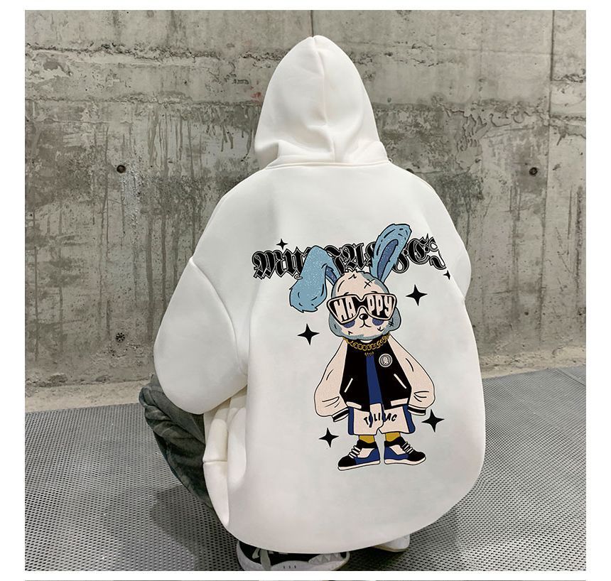 Bay Go Mall - Oversized hoodie met konijnenprint