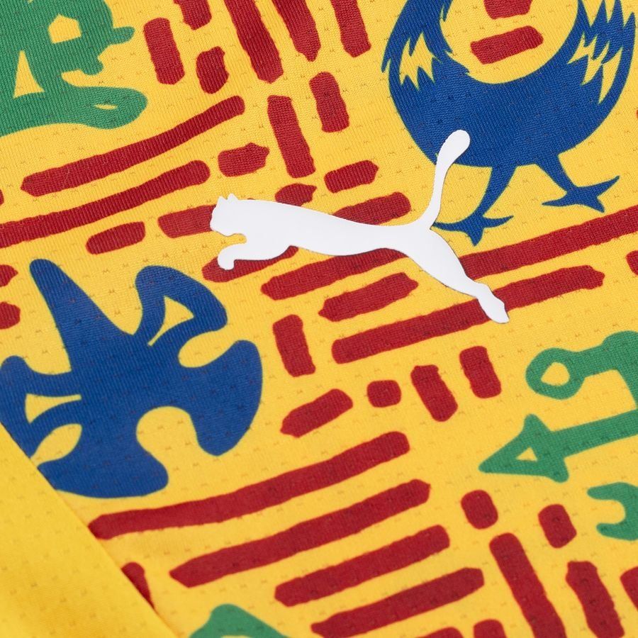 Ghana T-shirt d'Entraînement Avant-Match Africa Cup of Nations 2025 - Jaune/Rouge