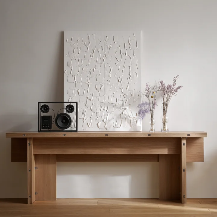 Design House Stockholm - Flip Tisch 230 x 90 cm, Eiche schwarz gebeizt