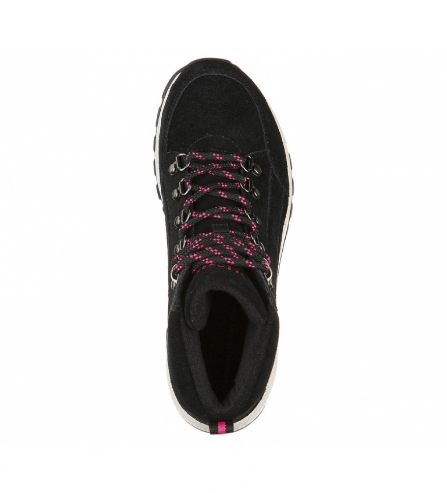 Botas Skechers Uno Rugged em couro, pretas