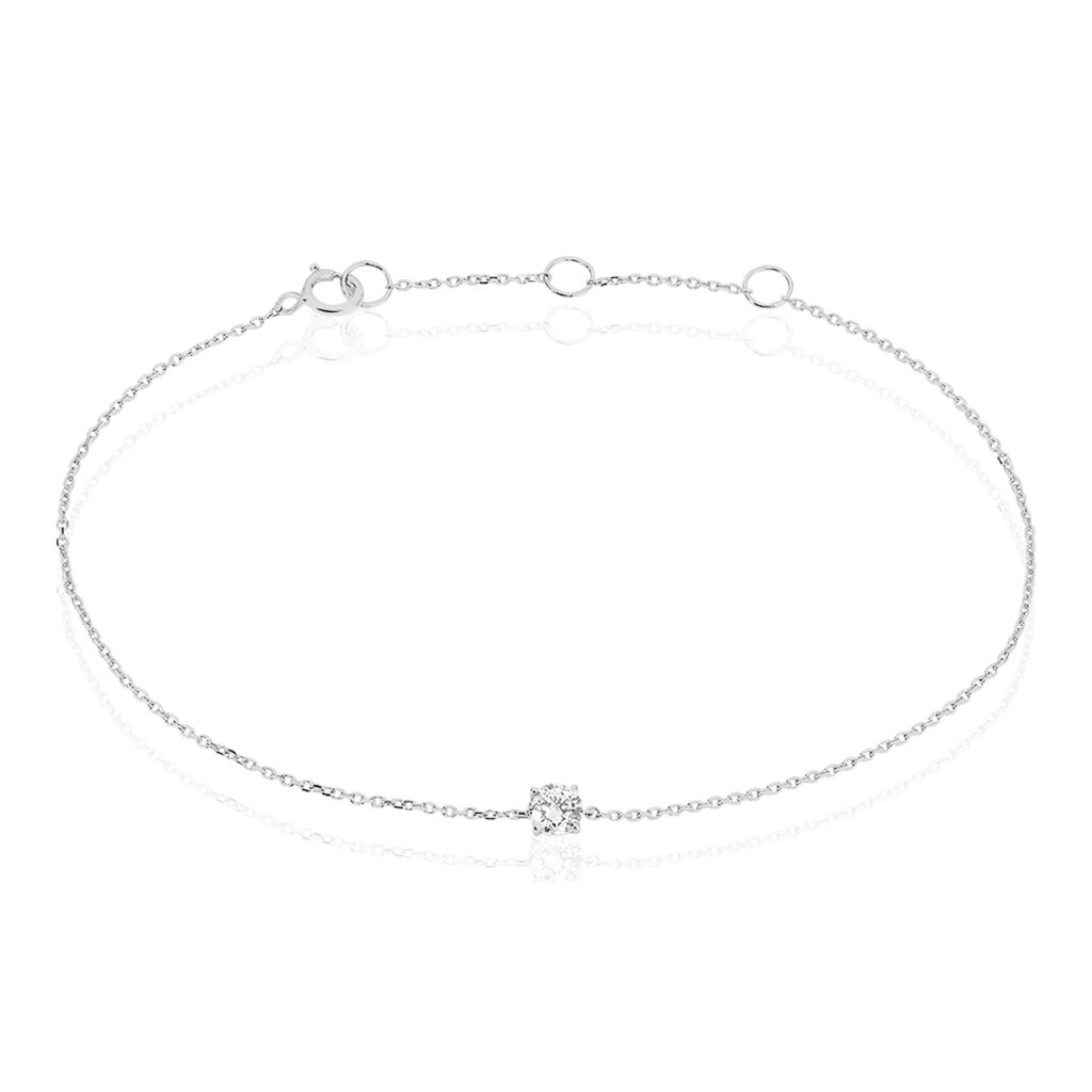 Bracelet Adula Or Blanc Oxyde De Zirconium