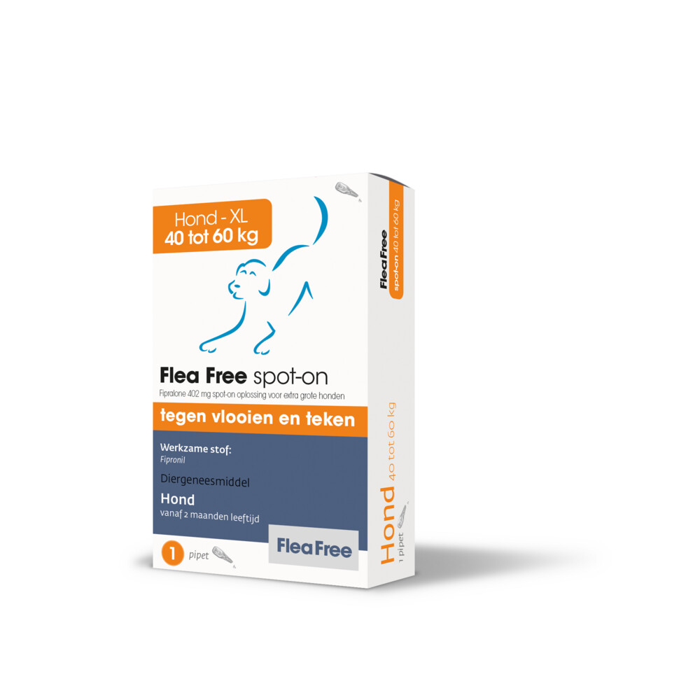 Flea Free Spot-On Anti Vlooien en Teken Druppels Hond 40-60 kg
