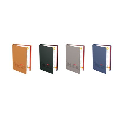 Agenda L'Étudiant gommé - 1 jour par page - 12 x 18 cm - différentes couleurs disponibles - Hamelin