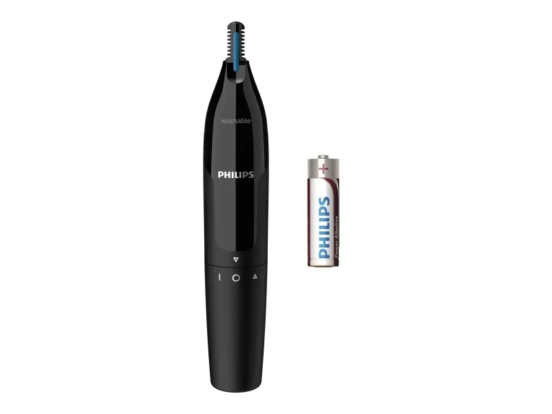 Philips Nose and Ear Trimmer NT1650/16 Wet & Dry, Black, Cordless