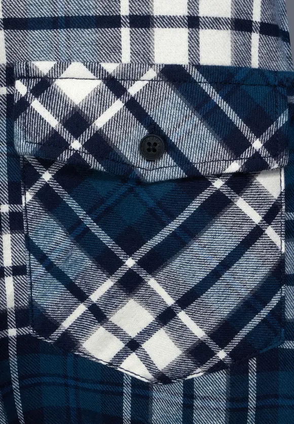Hemd mit Karomuster - deep navy blue