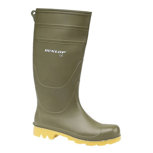 Botas de água estilo Wellington, modelo universal Dunlop em PVC.