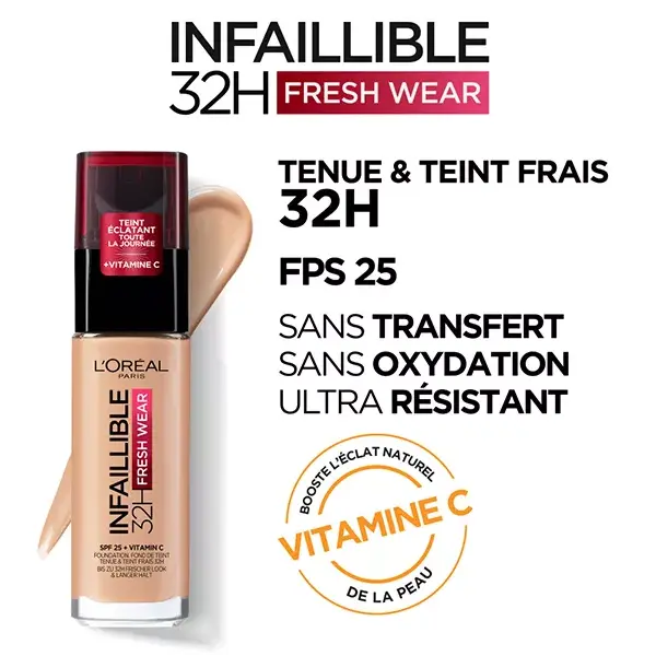 Base Líquida L'Oréal Paris Infallible 24h Fresh Wear nº 260 Golden Sun 30ml