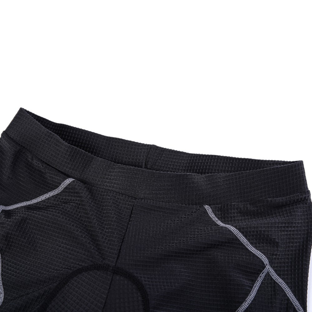 (Gr. XL) Gepolsterte Herren Fahrrad Radhose Gel Polster (Taille 75cm) - Schwarz / Grau