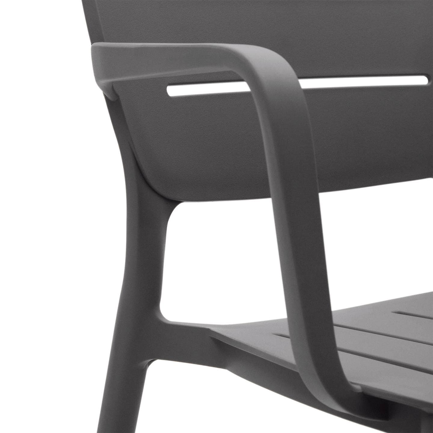 Kave Home Stapelstuhl Garten MORELLA 4er Set grau