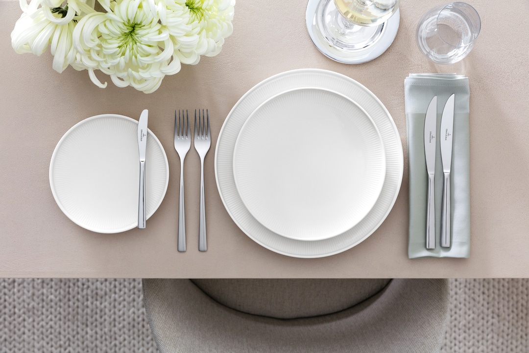 Villeroy & Boch Speiseteller AFINA Porzellan weiß