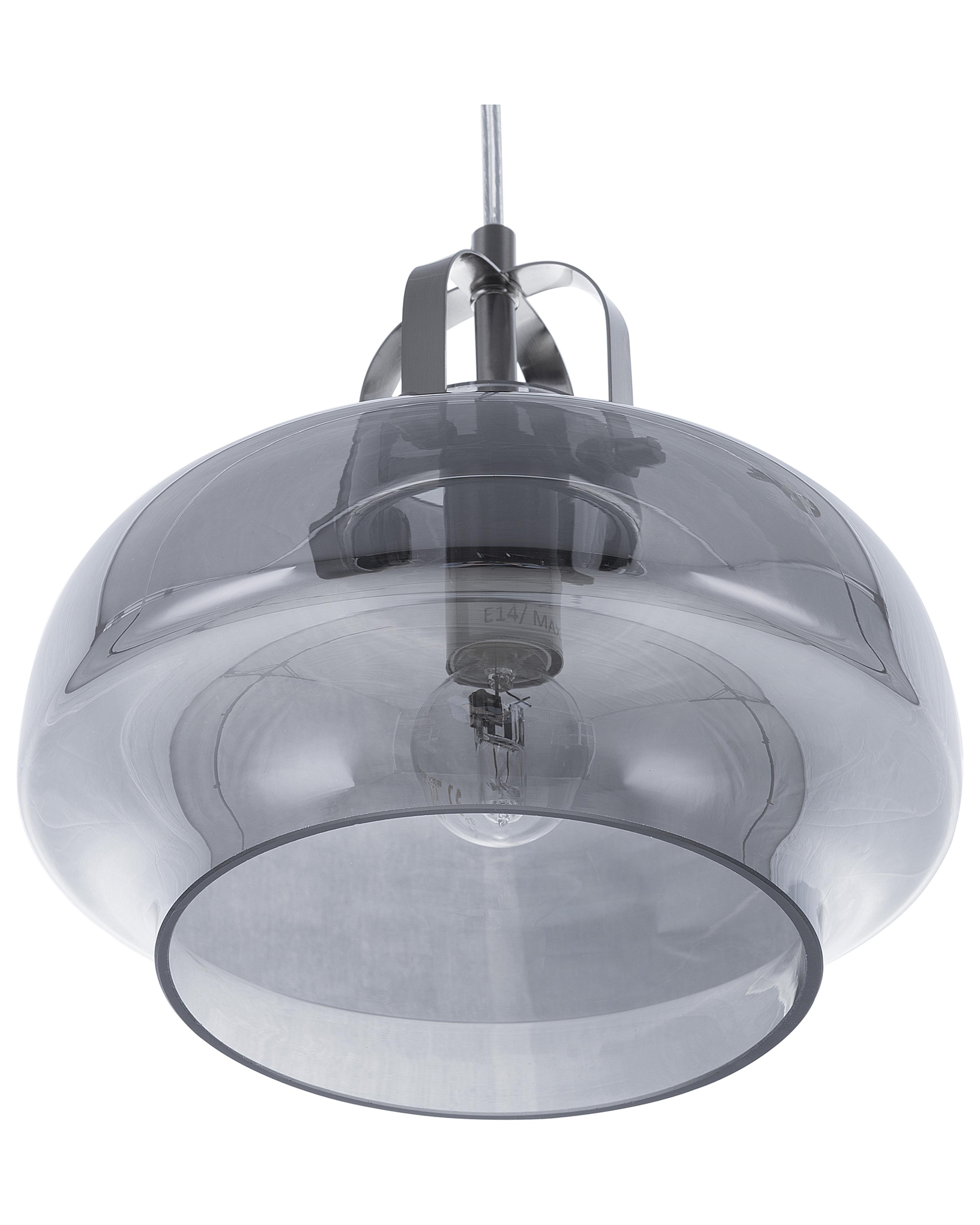 Hanglamp WILTZ Glas Lichtgrijs