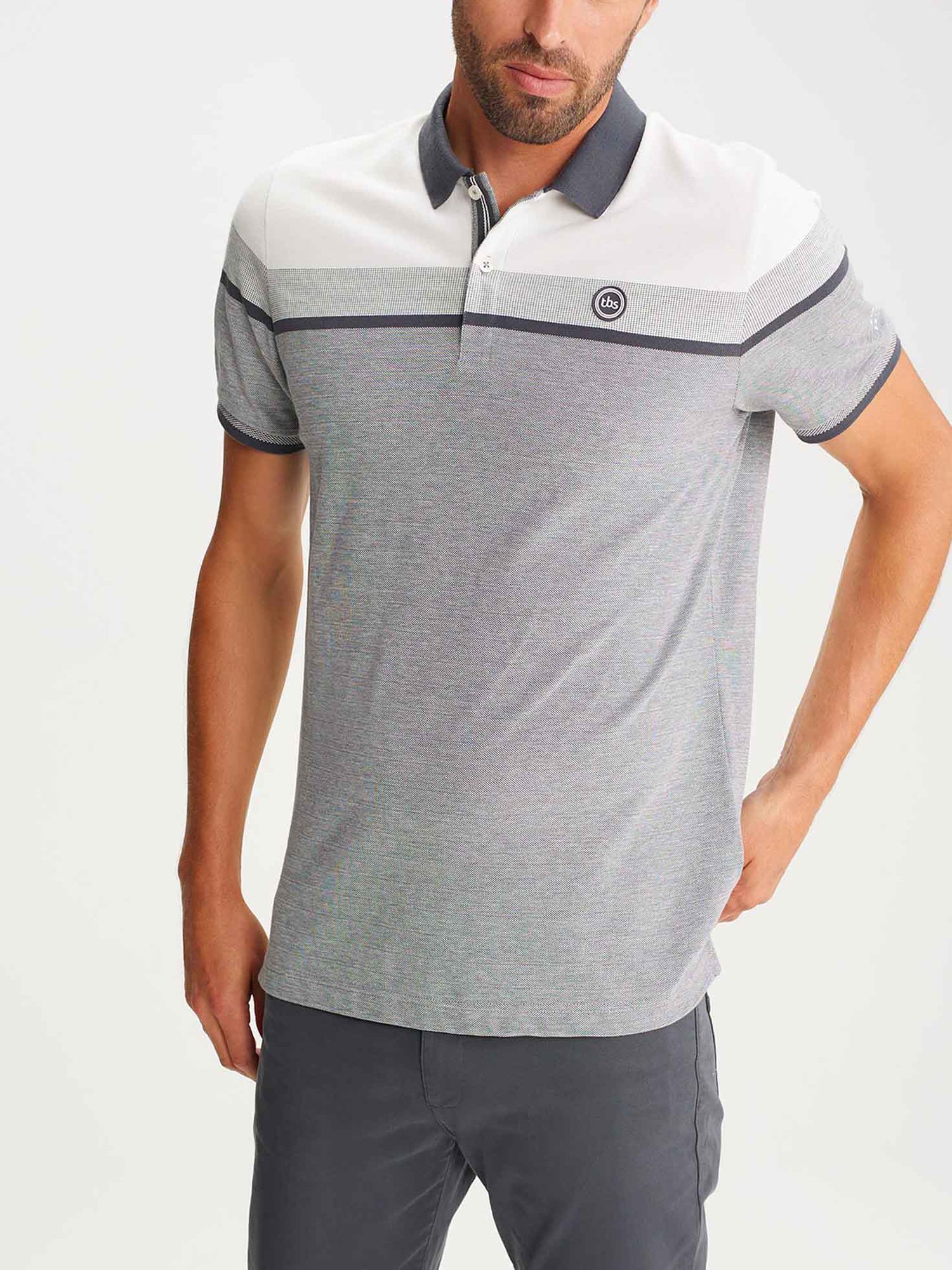 Polo Homme Coton Biologique Gris