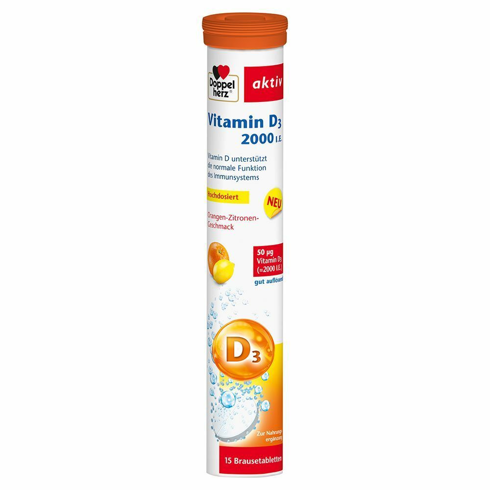 Doppelherz Vitamin D3 2000 I.E. Brausetabletten