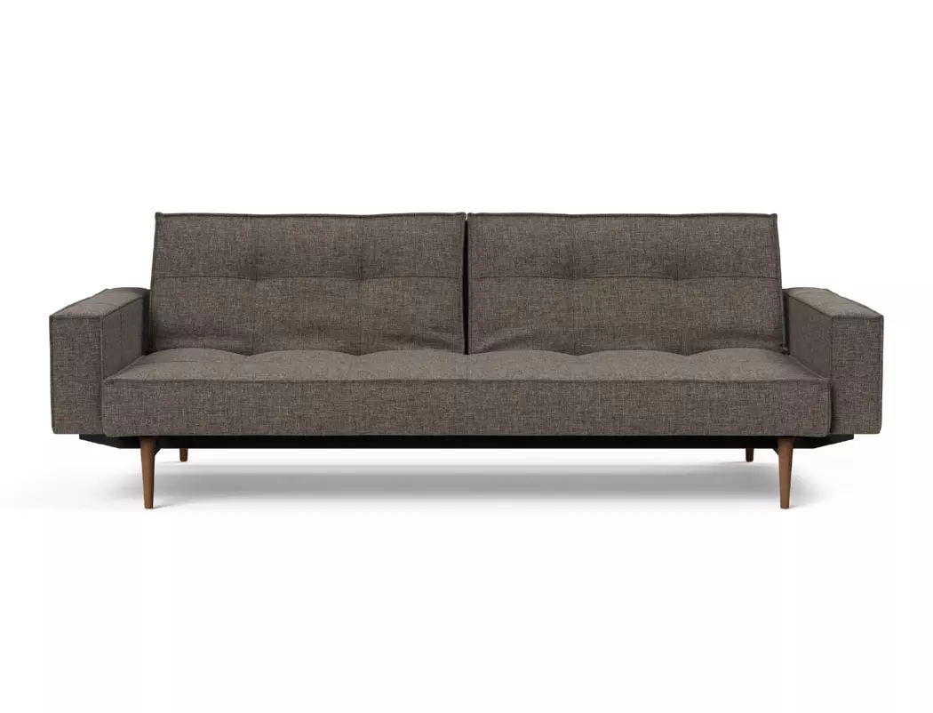 Schlafsofa mit Armlehnen Splitback Styletto dunkel