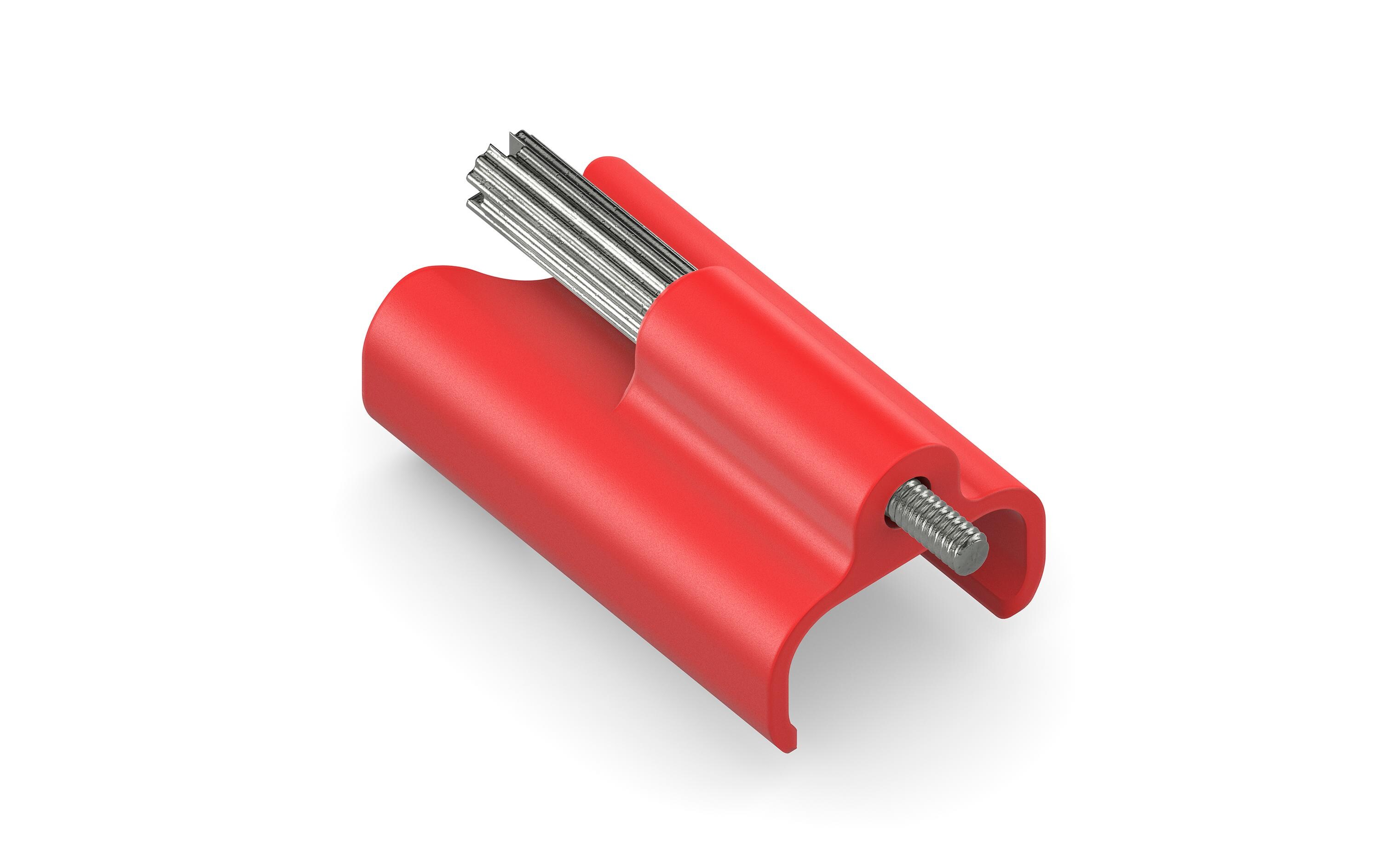 USB-C Verriegelungsclip 10 StückUSB-C True Locking System Clip – PureInstall – Rot, 10er-Set