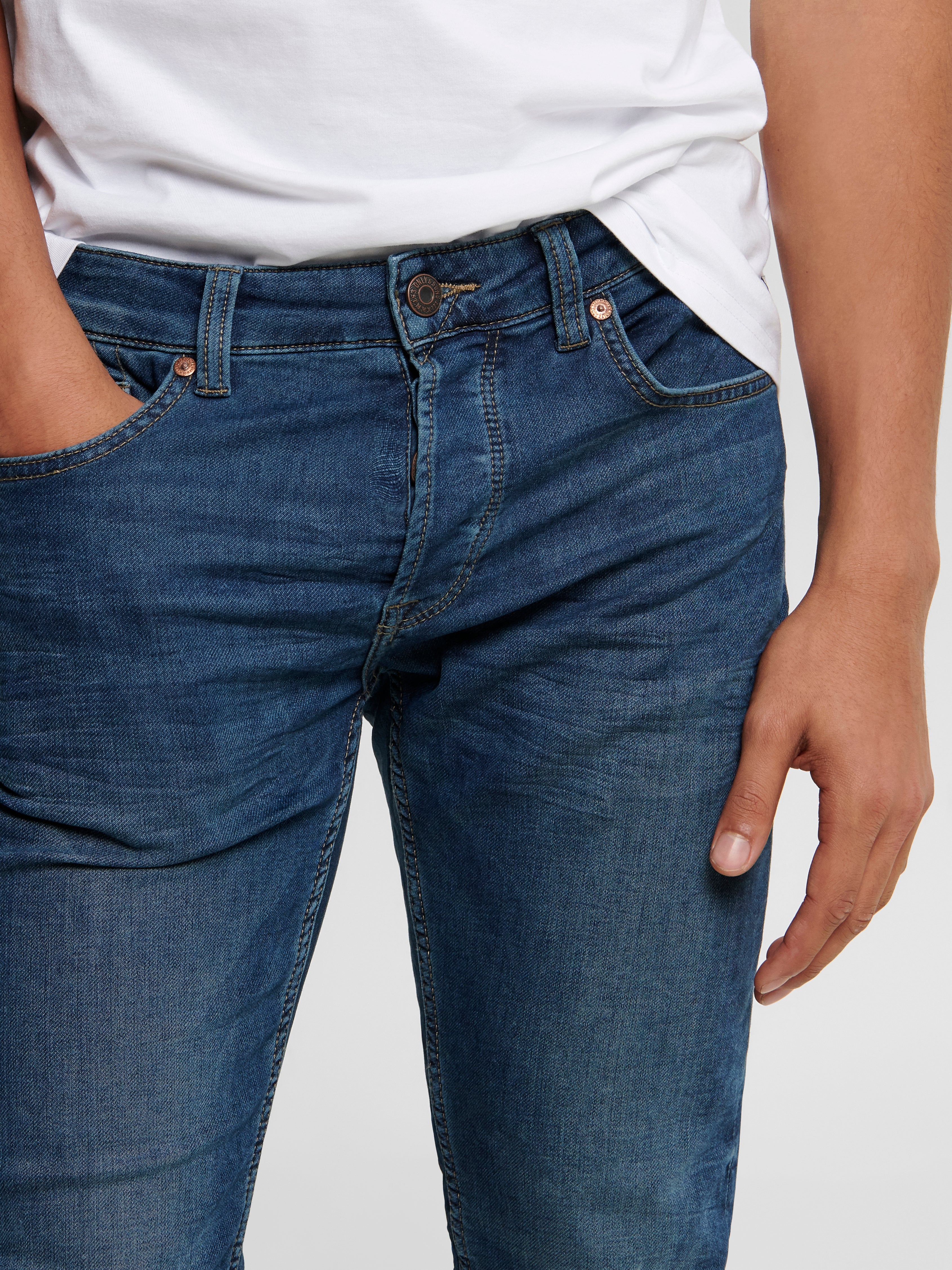 ONSLOOM Mid Rise Slim Fit Jeans Blue Denim
