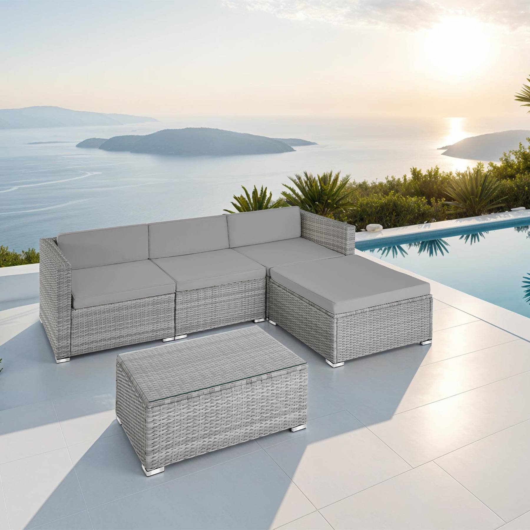 Rattan Lounge Florenz