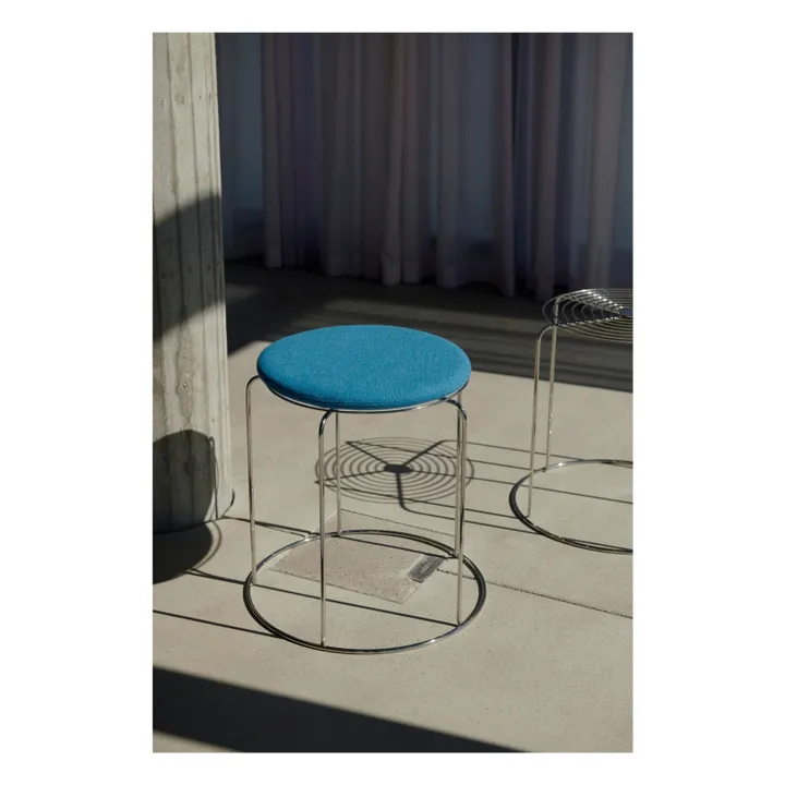 & Tradition Assise pour tabouret Wire VP11, Verner Panton | Bleu turquoise