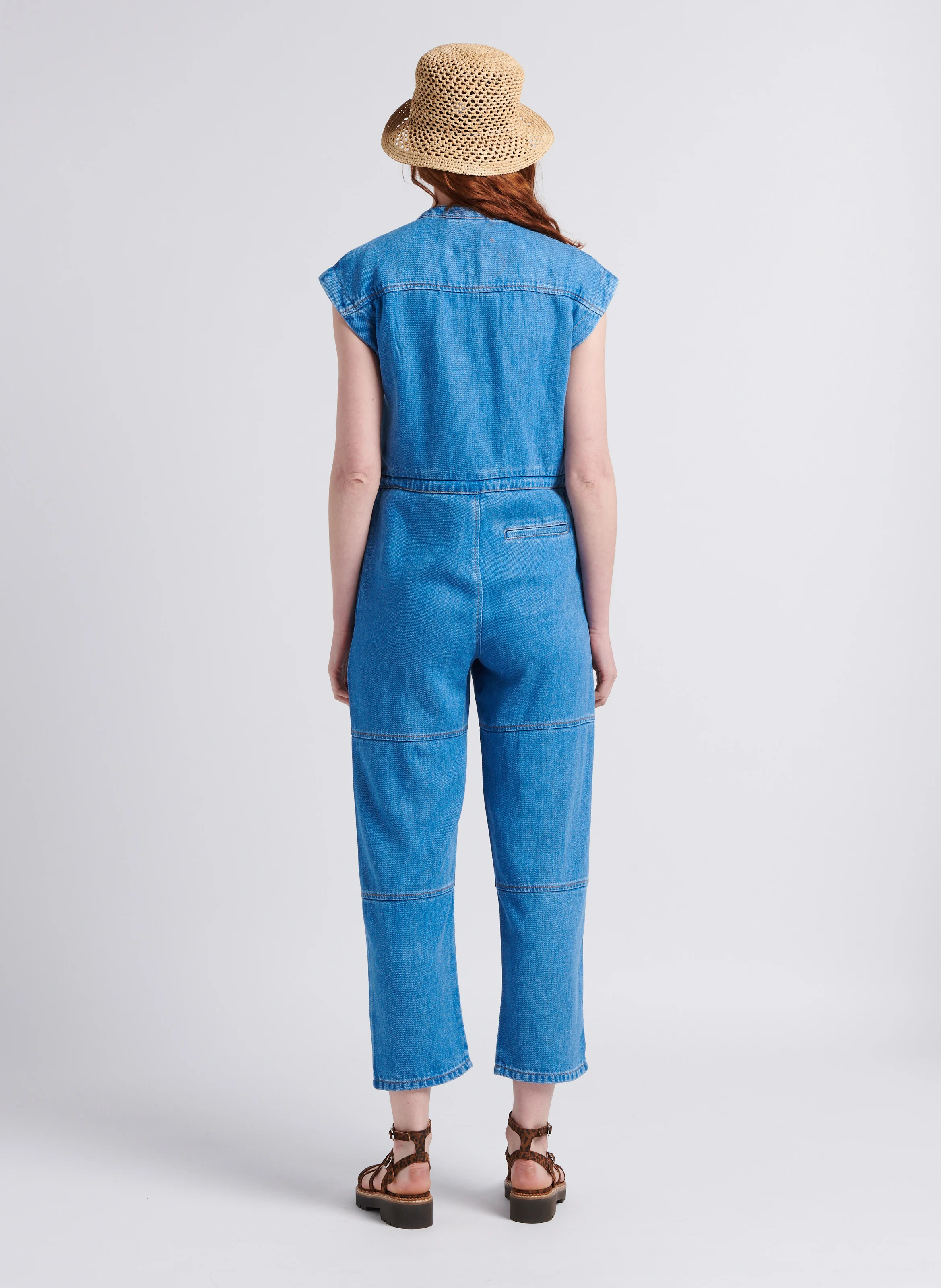 INES - Sandales en cuir | Marron
