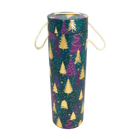 Idena Flaschenbox Weihnachten Tanne D10x33cm FSC-Mix