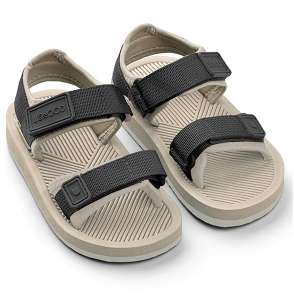 Monty Sandal Mist/Black Mix - LieWood → Luksusbaby.dk