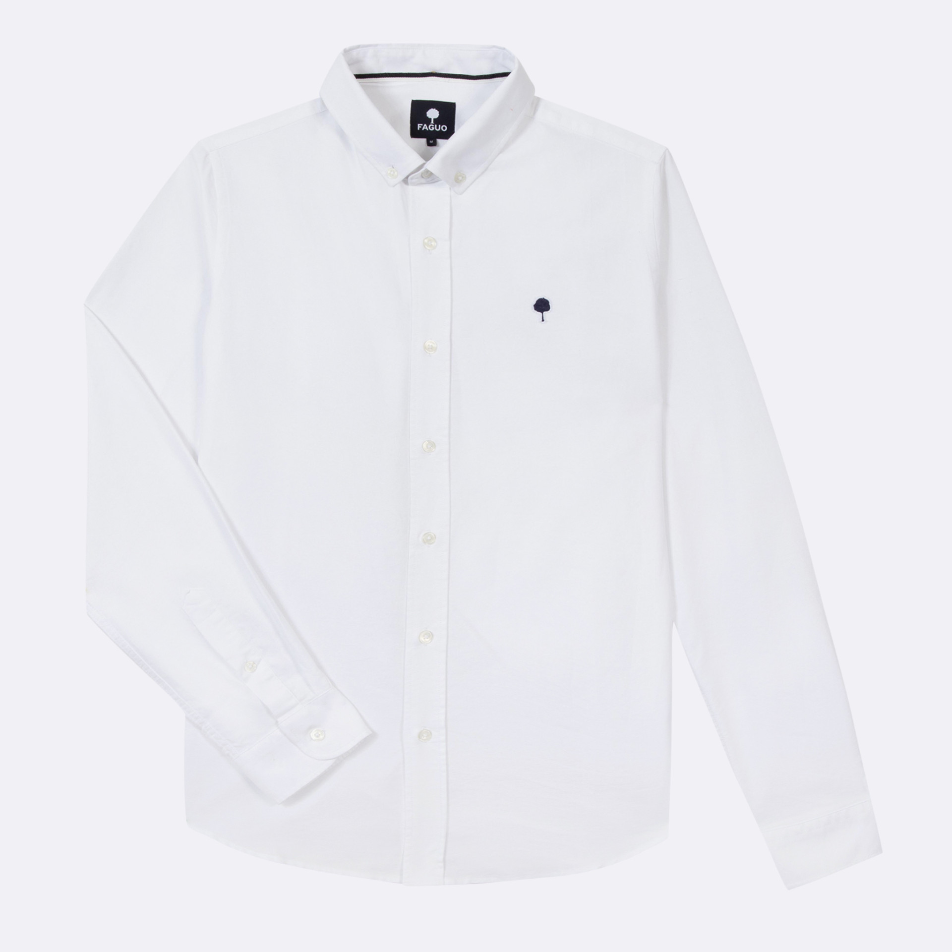 Chemise manche longue blanche Coton - modèle Ivoy
