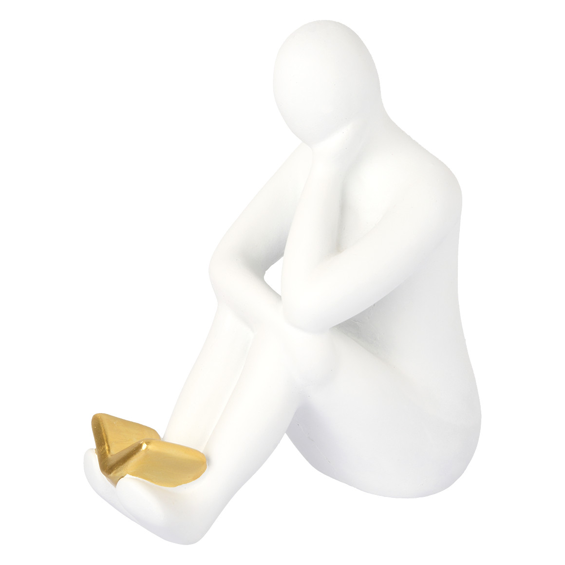 My Home Deko-Figur mit Buch weiss