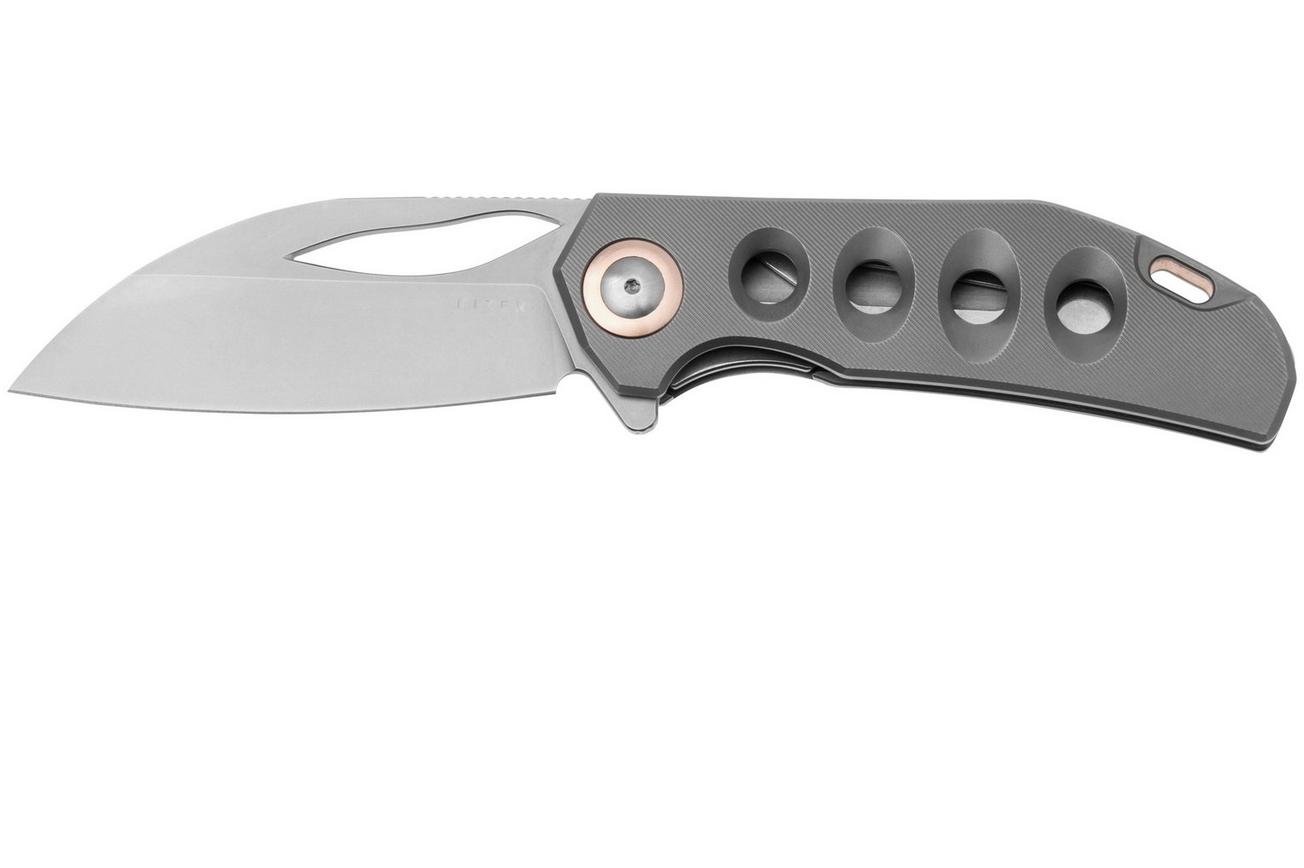 Kizer Hawk Ki4683A2, Stonewashed S45VN, Titanium zakmes, Carlos Elstner design