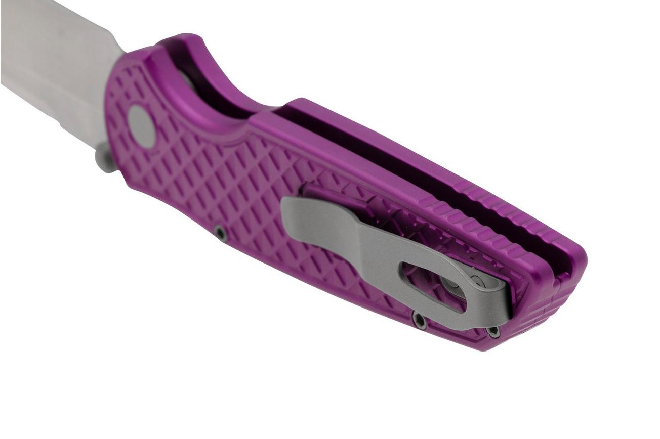 Pro-Tech TR-3 Integrity INT105-P, Stonewashed CPM S35VN, Relic Textured Purple Aluminum, zakmes