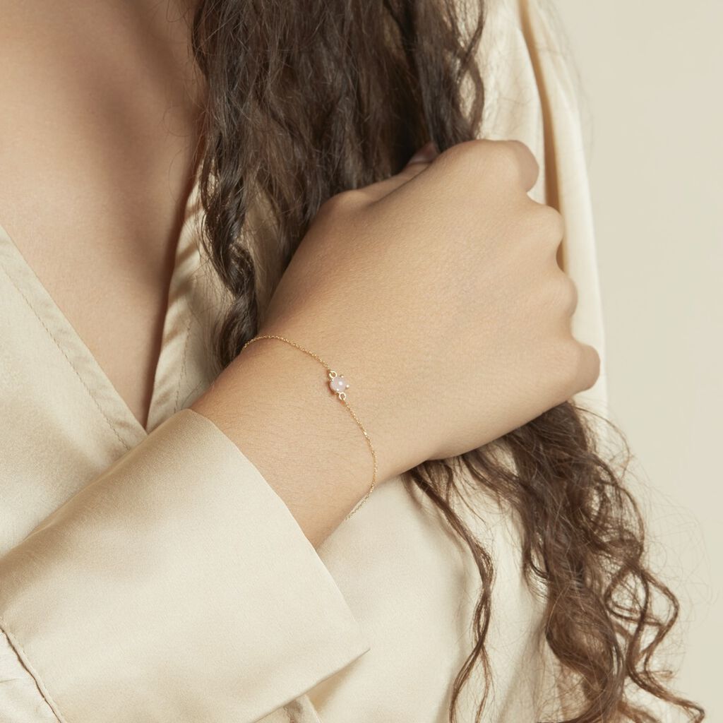 Bracelet Campsis Or Jaune Calcedoine