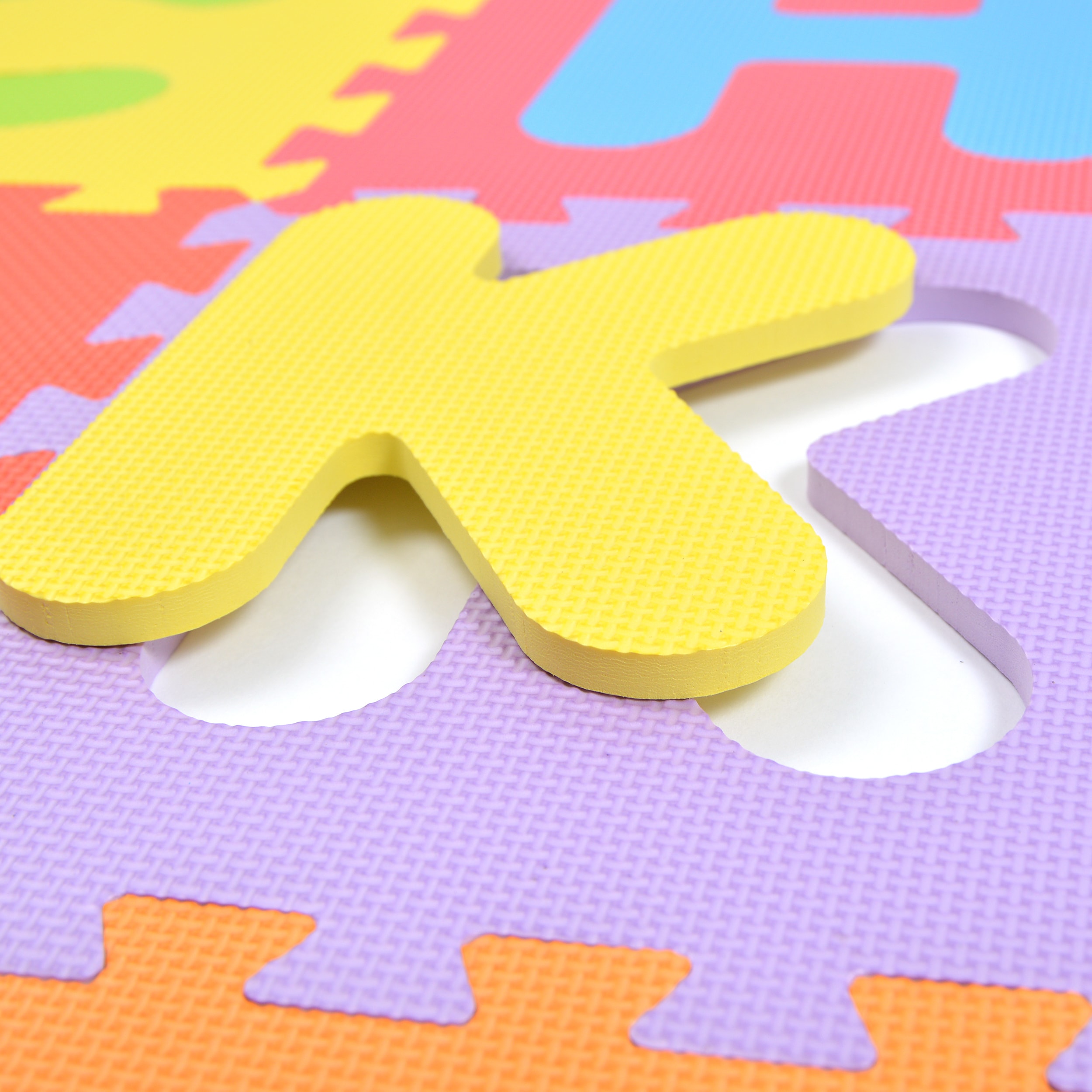 Pink Papaya Puzzlematte mit Zahlen und Buchstaben Kids Zone