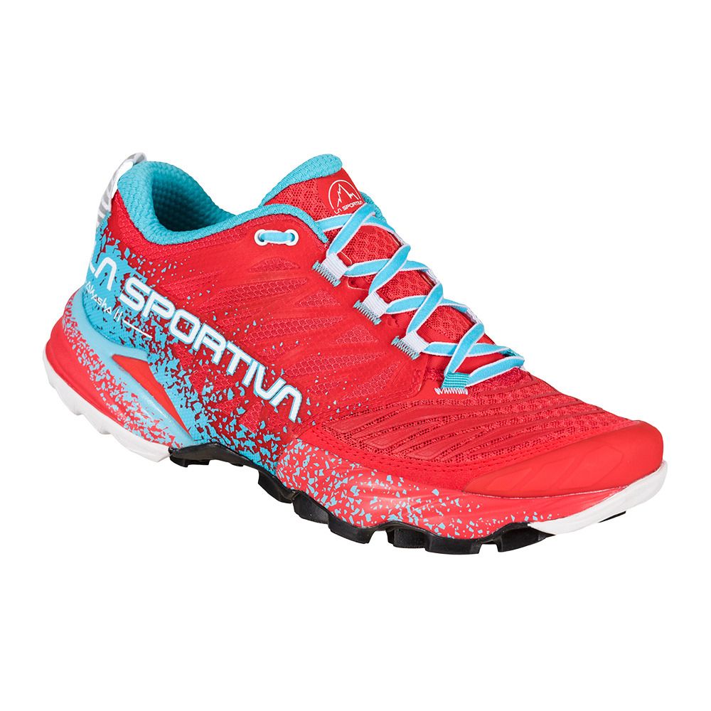 La Sportiva AKASHA II - Chaussures de trail Femme hibiscus/malibu blue