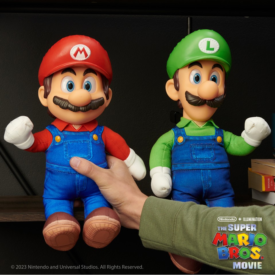 Super Mario Movie - Roto Bamse Luigi (38 cm)