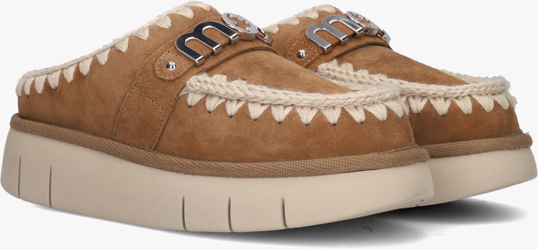 MOU cognac mou pantoffels bounce clog