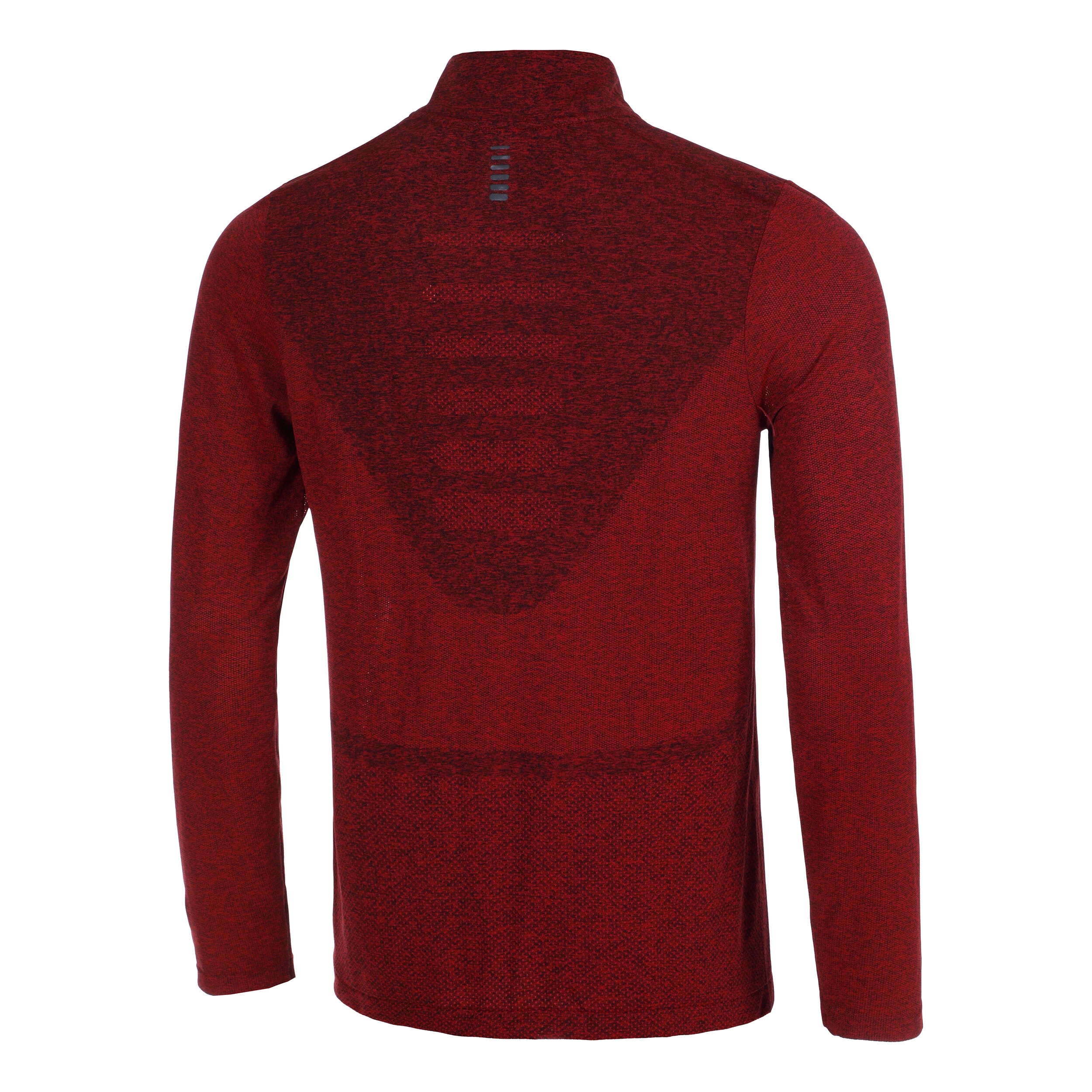 Under Armour Seamless Stride 1/4 Zip Haut Manches Longues Hommes - Rouge