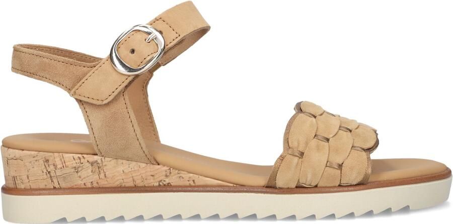 Gabor 758 Sandalen Met Sleehak Dames Beige