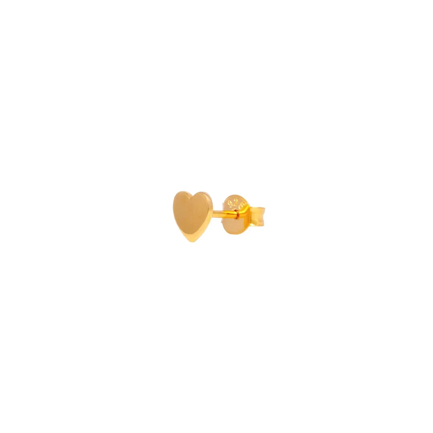 IX Studios IX Heart Ørering Single 22 kt. Forgyldt Sølv DMB0370GD-ONE