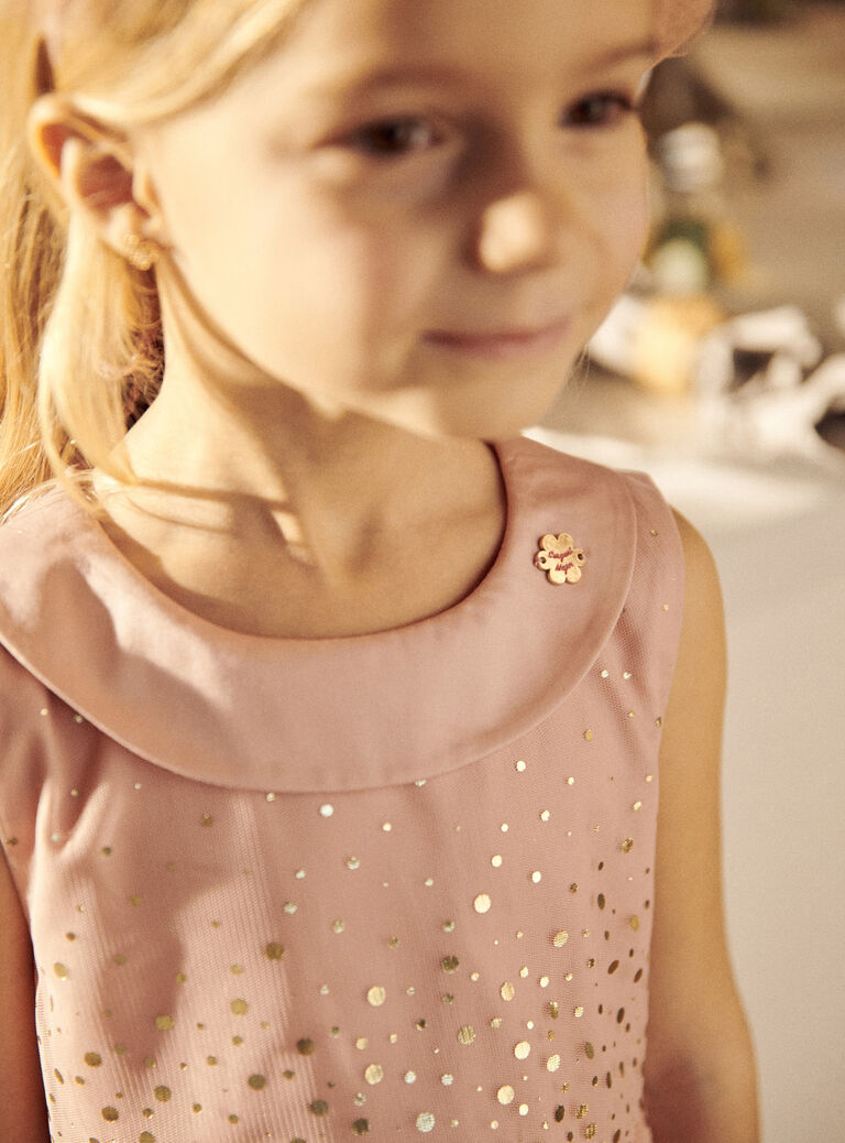 Robe rose à paillettes