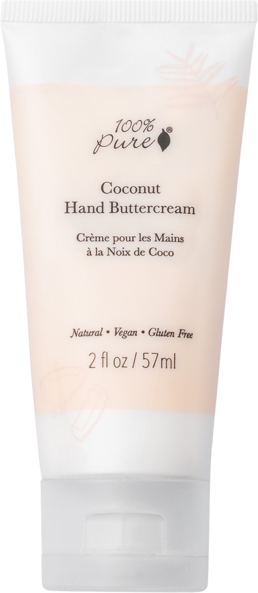 100% Pure  Hand Buttercream, Coconut (57 ml)