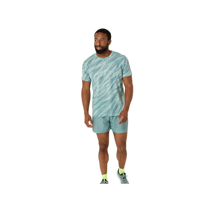 Tee-shirt Asics Core All Over Sprint vert
