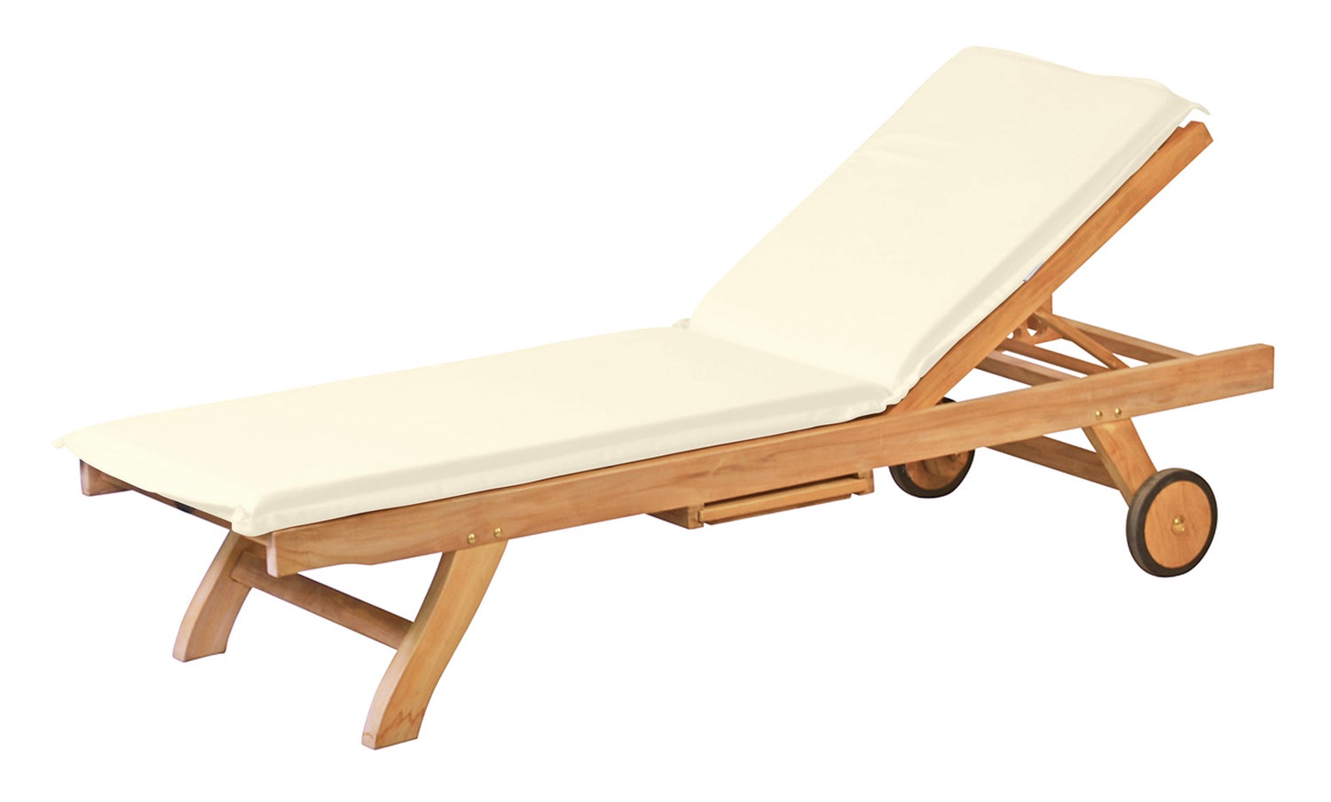Ligstoelkussen, gebroken wit, crème, beige, premium, wasbaar, Made in Germany