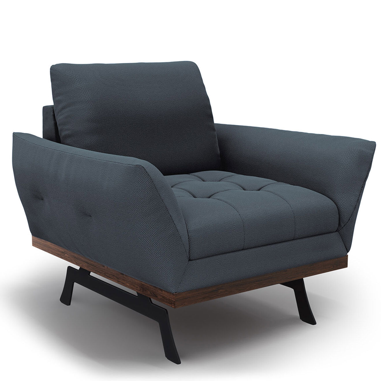 CXL by Christian Lacroix Fauteuil Olivier bleu - 95x95x87 cm