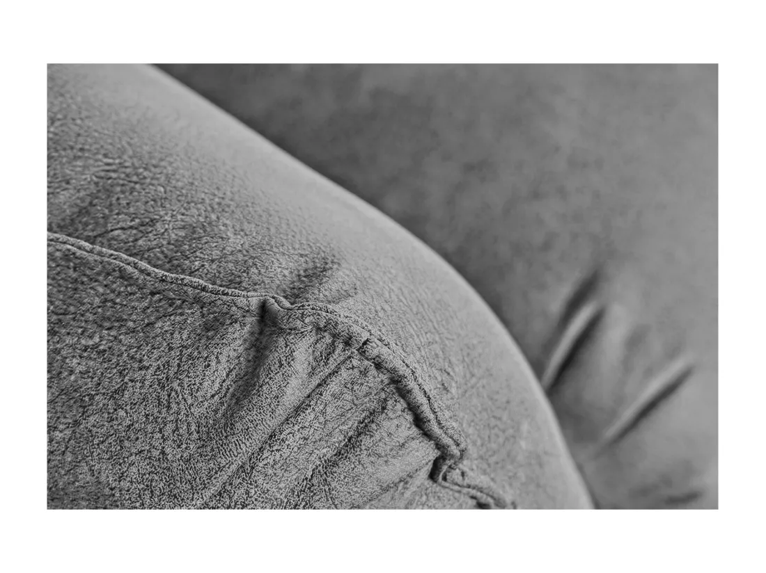 Fauteuil - Gris cuir - DAVITO