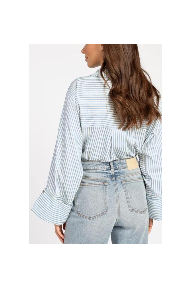 Aaiko blauwe dames blouse