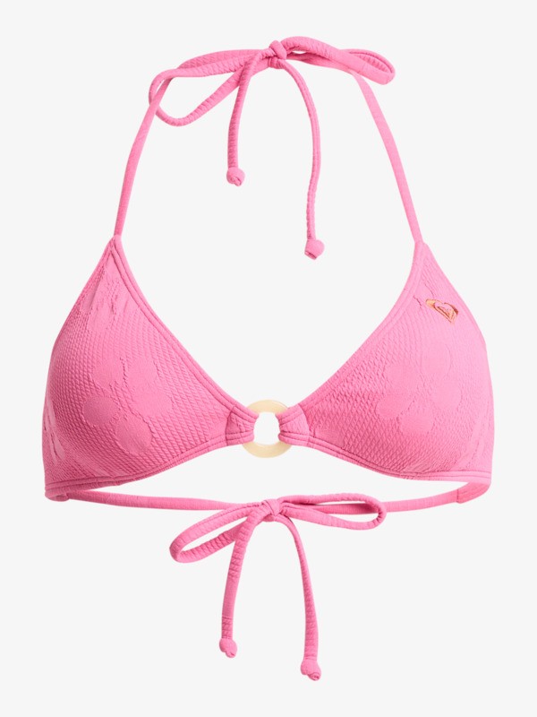 Roxy Paradise Fixed Tri Haut de bikini triangle Rose Femme