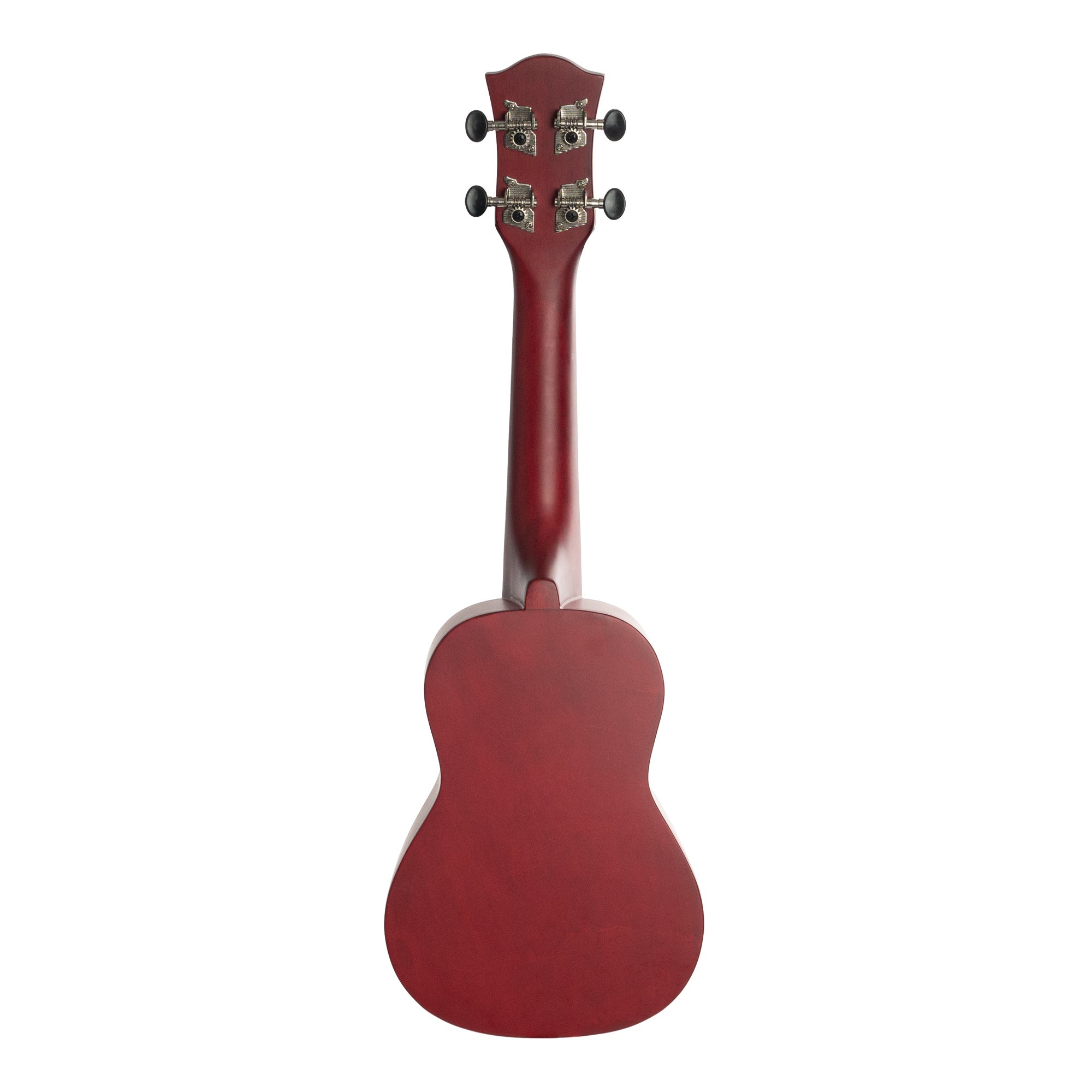 Cascha HH 3970 IT sopraan ukelele set linden rood met Italiaans leerboek