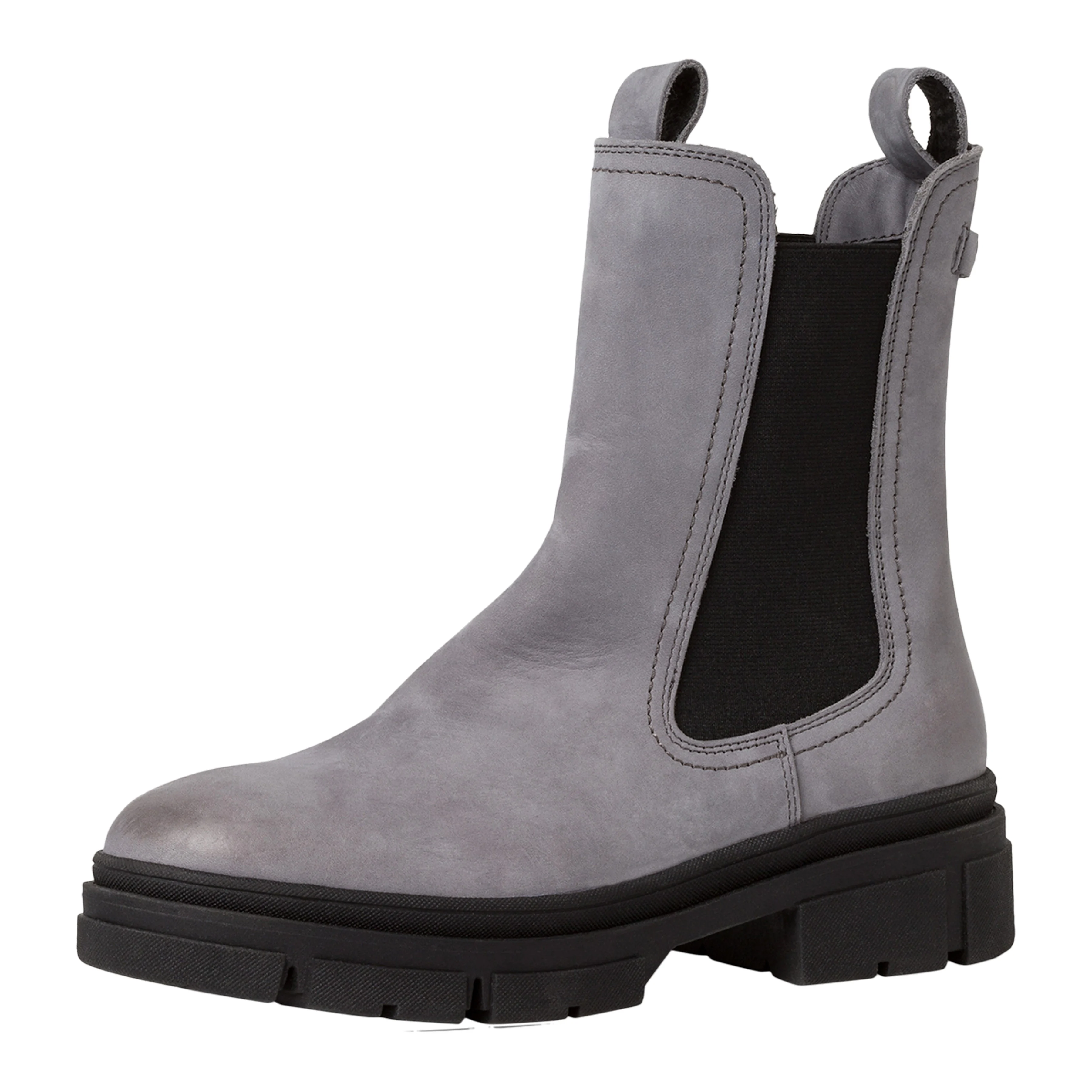 Bottes chelsea cuir | Gris