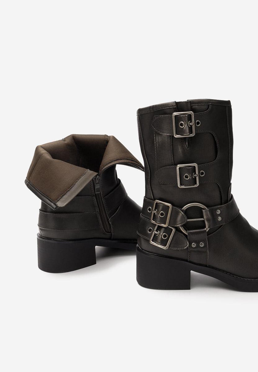 Bottines hautes femme grise Karmela