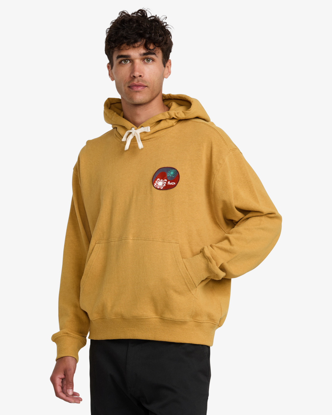 Rvca LA Wave Hoodie Ochre
